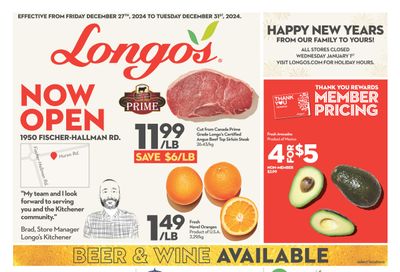 Longo's (Kitchener) Flyer December 26 to January 1