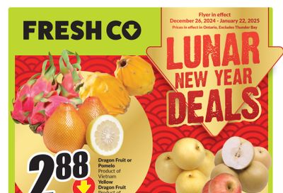 FreshCo (ON) Lunar New Year Flyer December 26 to January 22