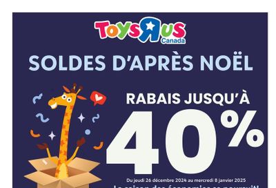 Toys R Us Boxing Week Flyer December 26 to January 8