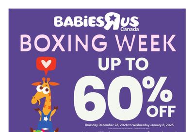 Babies R Us Boxing Week Flyer December 26 to January 8