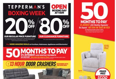 Tepperman's Flyer December 26 to 31