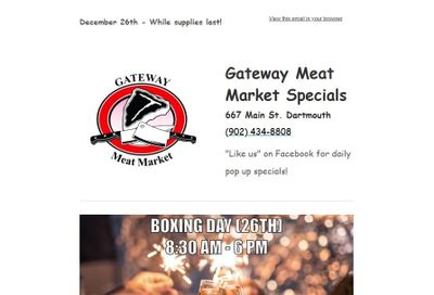 Gateway Meat Market Flyer December 26 to January 1