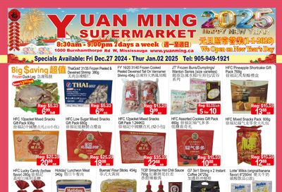 Yuan Ming Supermarket Flyer December 27 to January 2