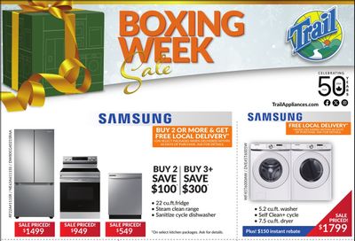 Trail Appliances (AB & SK) Boxing Week Flyer December 26 to January 1