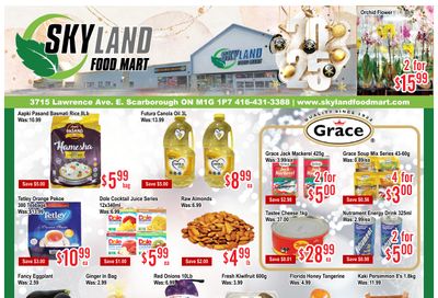 Skyland Food Mart Flyer December 27 to January 2