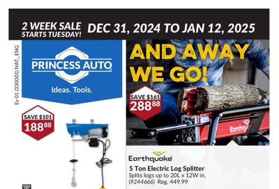 Princess Auto Flyer December 31 to January 12