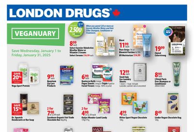 London Drugs Veganuary Flyer January 1 to 31