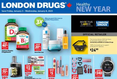 London Drugs Healthy New Year Flyer January 3 to 8