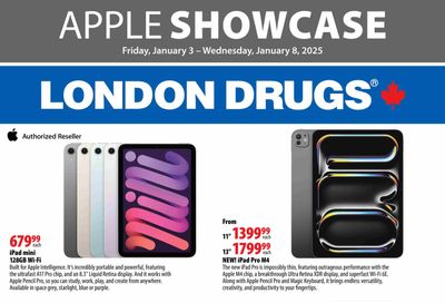 London Drugs Apple Showcase Flyer January 3 to 8