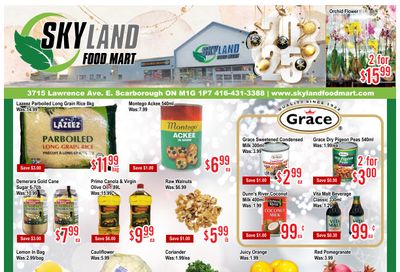 Skyland Food Mart Flyer January 3 to 9