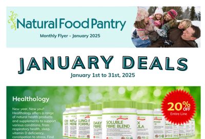 Natural Food Pantry Flyer January 1 to 31