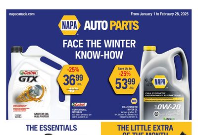 NAPA Auto Parts Flyer January 1 to February 28