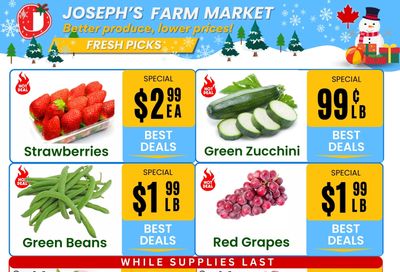 Joseph's Farm Market Flyer January 10 to 15