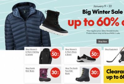 Sport Chek Canada Big Winter Sale & Deals: Save up to 60% off Select Brands & Styles