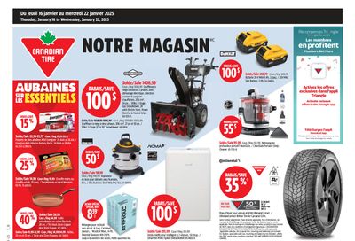 Canadian Tire (QC) Flyer January 16 to 22