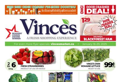 Vince's Market Flyer January 16 to 29