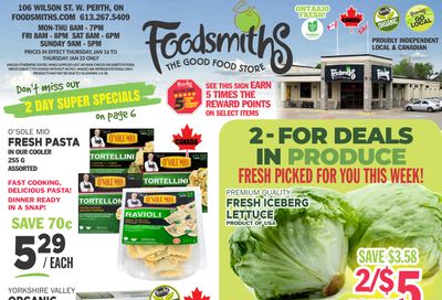 Foodsmiths Flyer January 16 to 23