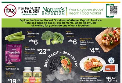 Nature's Emporium Bi-Weekly Flyer January 16 to 29