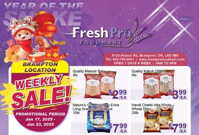 FreshPro Foodmart (Brampton) Flyer January 17 to 23