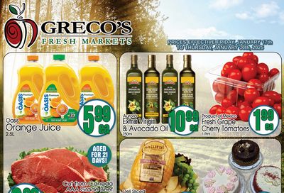 Greco's Fresh Market Flyer January 17 to 30