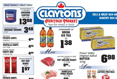 Claytons Heritage Market Flyer January 17 to 23