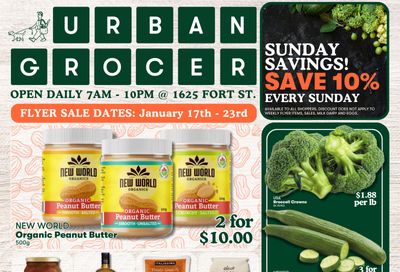 Urban Grocer Flyer January 17 to 23