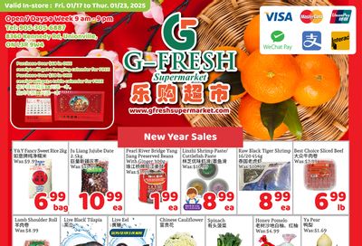 G-Fresh Supermarket Flyer January 17 to 23