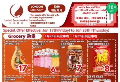 United Supermarket Flyer January 17 to 23