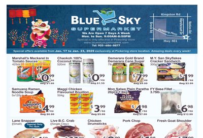 Blue Sky Supermarket (Pickering) Flyer January 17 to 23