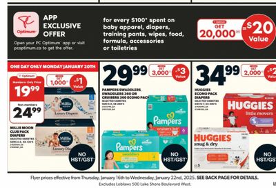 Loblaws Ontario: Get 20,000 PC Optimum Point For Every $100 Spent on Baby Products