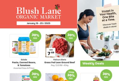 Blush Lane Organic Market Flyer January 19 to 25