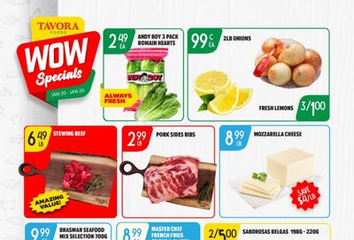 Tavora Foods Flyer January 20 to 26