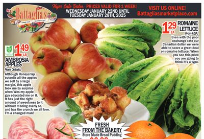 Battaglia's Marketplace Flyer January 22 to 28