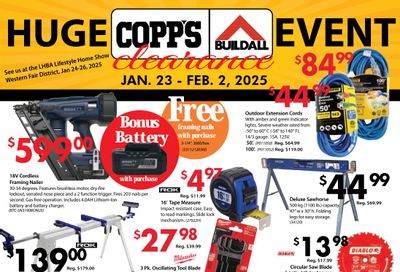 COPP's Buildall Flyer January 23 to February 2