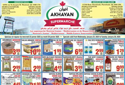 Akhavan Supermarche Flyer January 22 to 28