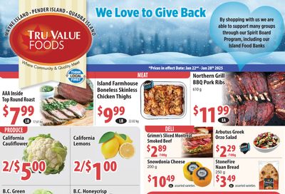 Tru Value Foods Flyer January 22 to 28