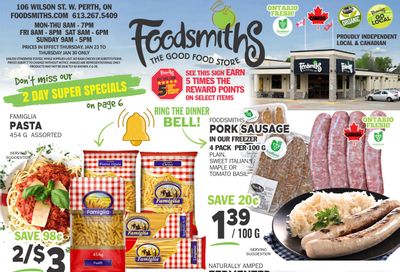 Foodsmiths Flyer January 23 to 30