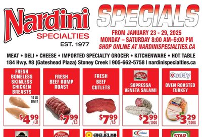 Nardini Specialties Flyer January 23 to 29