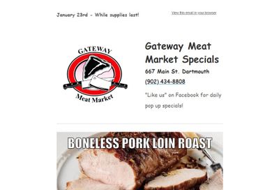 Gateway Meat Market Flyer January 23 to 29