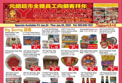 Yuan Ming Supermarket Flyer January 24 to 30