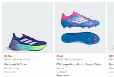 Adidas + Outlet Canada Deals: Save $30 Off Your $100 Purchase + Outlet Clothes & Shoes Sale up to 40% Off