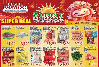 Sunny Supermarket (Leslie) Flyer January 24 to 30