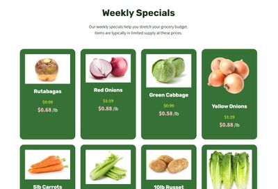 H&W Produce Flyer January 23 to 29