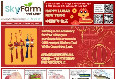 Sky Farm Food Mart Flyer January 24 to 30