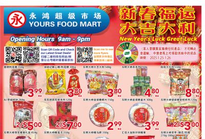 Yours Food Mart Flyer January 24 to 30