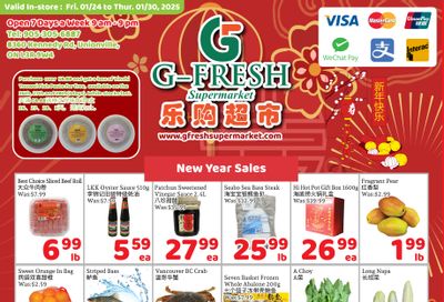 G-Fresh Supermarket Flyer January 24 to 30