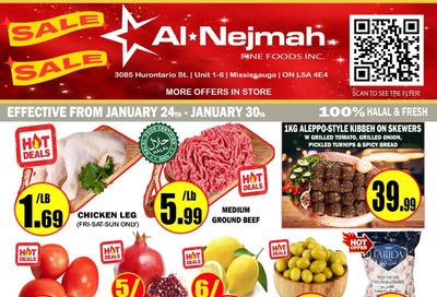 Alnejmah Fine Foods Inc. Flyer January 24 to 30