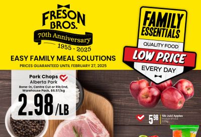 Freson Bros. Family Essentials Flyer January 31 to February 27