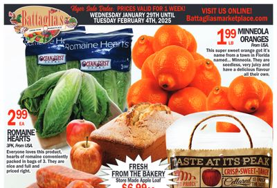 Battaglia's Marketplace Flyer January 29 to February 4