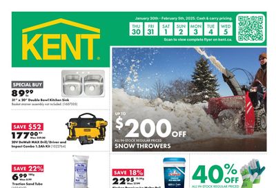 Kent Building Supplies Flyer January 30 to February 5